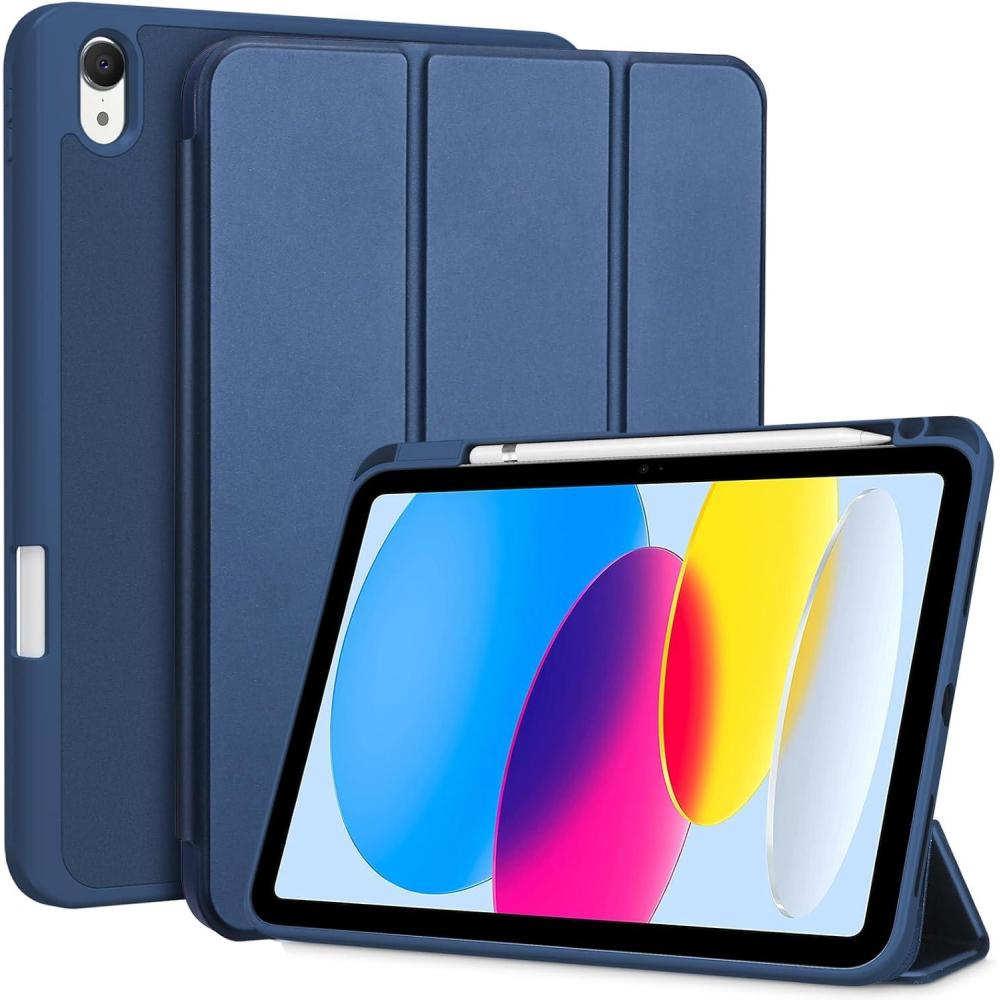 image:imageProCase for iPad A16 11th Generation 11 Inch 2025 iPad 10th Generation 109 Inch 2022 Case with Pencil Holder Hybrid Cover with Soft TPU Back Supports Touch ID Auto WakeSleep SkyBlueNavy