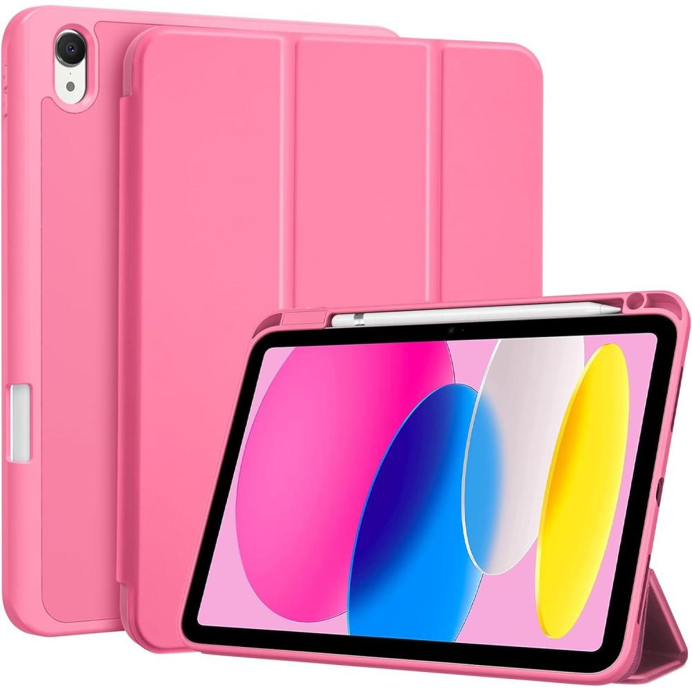 image:imageProCase for iPad A16 11th Generation 11 Inch 2025 iPad 10th Generation 109 Inch 2022 Case with Pencil Holder Hybrid Cover with Soft TPU Back Supports Touch ID Auto WakeSleep SkyBluePink