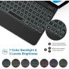 ProCase 360° Rotation iPad (A16) 11th 2025 / iPad 10th Generation Keyboard Case with Multi-Touch Trackpad; 7 Color Backlit Touchpad Keyboard Case for 11th/10th Gen 11/10.9 inch –Black