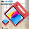 ProCase Kids Case for iPad A16 11th Generation 2025/iPad 10th Generation 2022 with Pencil Holder, iPad 11/10 Case Shockproof Lightweight Cover with Stand Convertible Handle for Children -Magenta(Red)