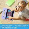 ProCase Kids Case for iPad A16 11th Generation 2025/iPad 10th Generation 2022 with Pencil Holder, iPad 11/10 Case Shockproof Lightweight Cover with Stand Convertible Handle for Children -Magenta(Lightpurple)