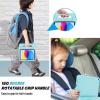 ProCase Kids Case for iPad A16 11th Generation 2025/iPad 10th Generation 2022 with Pencil Holder, iPad 11/10 Case Shockproof Lightweight Cover with Stand Convertible Handle for Children -Magenta(Aqua)