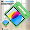 ProCase Kids Case for iPad A16 11th Generation 2025/iPad 10th Generation 2022 with Pencil Holder, iPad 11/10 Case Shockproof Lightweight Cover with Stand Convertible Handle for Children -Magenta(Green)
