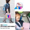 ProCase Kids Case for iPad A16 11th Generation 2025/iPad 10th Generation 2022 with Pencil Holder, iPad 11/10 Case Shockproof Lightweight Cover with Stand Convertible Handle for Children -Magenta(Lightpink)