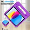 ProCase Kids Case for iPad A16 11th Generation 2025/iPad 10th Generation 2022 with Pencil Holder, iPad 11/10 Case Shockproof Lightweight Cover with Stand Convertible Handle for Children -Magenta(Purple)