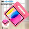 ProCase Kids Case for iPad A16 11th Generation 2025/iPad 10th Generation 2022 with Pencil Holder, iPad 11/10 Case Shockproof Lightweight Cover with Stand Convertible Handle for Children -Magenta(Pink)