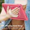 ProCase for iPad 11th Generation A16 2025/iPad 10th Generation Case 10.9 Inch 2022, Heavy Duty Shockproof Rugged Cover with Hand Strap 360 Degree Rotatable Kickstand Protective for iPad 11/10 -Orange(Melonpink)