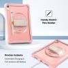 ProCase for iPad 11th Generation A16 2025/iPad 10th Generation Case 10.9 Inch 2022, Heavy Duty Shockproof Rugged Cover with Hand Strap 360 Degree Rotatable Kickstand Protective for iPad 11/10 -Orange(Pink)