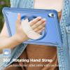 ProCase for iPad 11th Generation A16 2025/iPad 10th Generation Case 10.9 Inch 2022, Heavy Duty Shockproof Rugged Cover with Hand Strap 360 Degree Rotatable Kickstand Protective for iPad 11/10 -Orange(Navy)