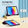 ProCase for iPad (A16) 11th Generation 11 Inch 2025/ iPad 10th Generation 10.9 Inch 2022 Case with Pencil Holder, Hybrid Cover with Soft TPU Back, Supports Touch ID, Auto Wake/Sleep -SkyBlue(Darkpurple)