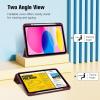 ProCase for iPad (A16) 11th Generation 11 Inch 2025/ iPad 10th Generation 10.9 Inch 2022 Case with Pencil Holder, Hybrid Cover with Soft TPU Back, Supports Touch ID, Auto Wake/Sleep -SkyBlue(Wine)