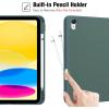 ProCase for iPad (A16) 11th Generation 11 Inch 2025/ iPad 10th Generation 10.9 Inch 2022 Case with Pencil Holder, Hybrid Cover with Soft TPU Back, Supports Touch ID, Auto Wake/Sleep -SkyBlue(Green)