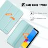 ProCase for iPad (A16) 11th Generation 11 Inch 2025/ iPad 10th Generation 10.9 Inch 2022 Case with Pencil Holder, Hybrid Cover with Soft TPU Back, Supports Touch ID, Auto Wake/Sleep -SkyBlue(Aqua)