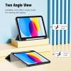 ProCase for iPad (A16) 11th Generation 11 Inch 2025/ iPad 10th Generation 10.9 Inch 2022 Case with Pencil Holder, Hybrid Cover with Soft TPU Back, Supports Touch ID, Auto Wake/Sleep -SkyBlue(Grey)