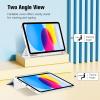ProCase for iPad (A16) 11th Generation 11 Inch 2025/ iPad 10th Generation 10.9 Inch 2022 Case with Pencil Holder, Hybrid Cover with Soft TPU Back, Supports Touch ID, Auto Wake/Sleep -SkyBlue(CloudWhite)