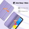 ProCase for iPad (A16) 11th Generation 11 Inch 2025/ iPad 10th Generation 10.9 Inch 2022 Case with Pencil Holder, Hybrid Cover with Soft TPU Back, Supports Touch ID, Auto Wake/Sleep -SkyBlue(Lilac)