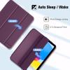 ProCase for iPad (A16) 11th Generation 11 Inch 2025/ iPad 10th Generation 10.9 Inch 2022 Case with Pencil Holder, Hybrid Cover with Soft TPU Back, Supports Touch ID, Auto Wake/Sleep -SkyBlue(Darkpurple)