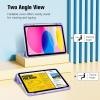 ProCase for iPad (A16) 11th Generation 11 Inch 2025/ iPad 10th Generation 10.9 Inch 2022 Case with Pencil Holder, Hybrid Cover with Soft TPU Back, Supports Touch ID, Auto Wake/Sleep -SkyBlue(Purple)