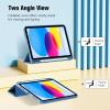 ProCase for iPad (A16) 11th Generation 11 Inch 2025/ iPad 10th Generation 10.9 Inch 2022 Case with Pencil Holder, Hybrid Cover with Soft TPU Back, Supports Touch ID, Auto Wake/Sleep -SkyBlue(Blue)