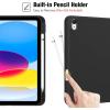 ProCase for iPad (A16) 11th Generation 11 Inch 2025/ iPad 10th Generation 10.9 Inch 2022 Case with Pencil Holder, Hybrid Cover with Soft TPU Back, Supports Touch ID, Auto Wake/Sleep -SkyBlue(Black)