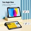 ProCase for iPad (A16) 11th Generation 11 Inch 2025/ iPad 10th Generation 10.9 Inch 2022 Case with Pencil Holder, Hybrid Cover with Soft TPU Back, Supports Touch ID, Auto Wake/Sleep -SkyBlue(Black)