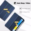 ProCase for iPad (A16) 11th Generation 11 Inch 2025/ iPad 10th Generation 10.9 Inch 2022 Case with Pencil Holder, Hybrid Cover with Soft TPU Back, Supports Touch ID, Auto Wake/Sleep -SkyBlue(Navy)