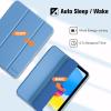 ProCase for iPad (A16) 11th Generation 11 Inch 2025/ iPad 10th Generation 10.9 Inch 2022 Case with Pencil Holder, Hybrid Cover with Soft TPU Back, Supports Touch ID, Auto Wake/Sleep -SkyBlue(Blue)