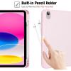 ProCase for iPad (A16) 11th Generation 11 Inch 2025/ iPad 10th Generation 10.9 Inch 2022 Case with Pencil Holder, Hybrid Cover with Soft TPU Back, Supports Touch ID, Auto Wake/Sleep -SkyBlue(Lightpink)