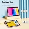 ProCase for iPad (A16) 11th Generation 11 Inch 2025/ iPad 10th Generation 10.9 Inch 2022 Case with Pencil Holder, Hybrid Cover with Soft TPU Back, Supports Touch ID, Auto Wake/Sleep -SkyBlue(Rosegold)