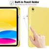ProCase for iPad (A16) 11th Generation 11 Inch 2025/ iPad 10th Generation 10.9 Inch 2022 Case with Pencil Holder, Hybrid Cover with Soft TPU Back, Supports Touch ID, Auto Wake/Sleep -SkyBlue(Yellow)