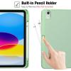 ProCase for iPad (A16) 11th Generation 11 Inch 2025/ iPad 10th Generation 10.9 Inch 2022 Case with Pencil Holder, Hybrid Cover with Soft TPU Back, Supports Touch ID, Auto Wake/Sleep -SkyBlue(Matchagreen)