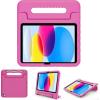 ProCase Kids Case for iPad A16 11th Generation 2025/iPad 10th Generation 2022 with Pencil Holder, iPad 11/10 Case Shockproof Lightweight Cover with Stand Convertible Handle for Children -Magenta(Magenta)