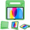 ProCase Kids Case for iPad A16 11th Generation 2025/iPad 10th Generation 2022 with Pencil Holder, iPad 11/10 Case Shockproof Lightweight Cover with Stand Convertible Handle for Children -Magenta(Green)