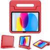 ProCase Kids Case for iPad A16 11th Generation 2025/iPad 10th Generation 2022 with Pencil Holder, iPad 11/10 Case Shockproof Lightweight Cover with Stand Convertible Handle for Children -Magenta(Red)