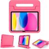 ProCase Kids Case for iPad A16 11th Generation 2025/iPad 10th Generation 2022 with Pencil Holder, iPad 11/10 Case Shockproof Lightweight Cover with Stand Convertible Handle for Children -Magenta(Pink)
