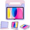 ProCase Kids Case for iPad A16 11th Generation 2025/iPad 10th Generation 2022 with Pencil Holder, iPad 11/10 Case Shockproof Lightweight Cover with Stand Convertible Handle for Children -Magenta(PurplePink)