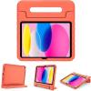 ProCase Kids Case for iPad A16 11th Generation 2025/iPad 10th Generation 2022 with Pencil Holder, iPad 11/10 Case Shockproof Lightweight Cover with Stand Convertible Handle for Children -Magenta(Orange)