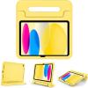 ProCase Kids Case for iPad A16 11th Generation 2025/iPad 10th Generation 2022 with Pencil Holder, iPad 11/10 Case Shockproof Lightweight Cover with Stand Convertible Handle for Children -Magenta(Yellow)