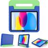 ProCase Kids Case for iPad A16 11th Generation 2025/iPad 10th Generation 2022 with Pencil Holder, iPad 11/10 Case Shockproof Lightweight Cover with Stand Convertible Handle for Children -Magenta(Navygreen)