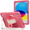 ProCase for iPad 11th Generation A16 2025/iPad 10th Generation Case 10.9 Inch 2022, Heavy Duty Shockproof Rugged Cover with Hand Strap 360 Degree Rotatable Kickstand Protective for iPad 11/10 -Orange(Melonpink)
