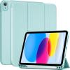 ProCase for iPad (A16) 11th Generation 11 Inch 2025/ iPad 10th Generation 10.9 Inch 2022 Case with Pencil Holder, Hybrid Cover with Soft TPU Back, Supports Touch ID, Auto Wake/Sleep -SkyBlue(Aqua)