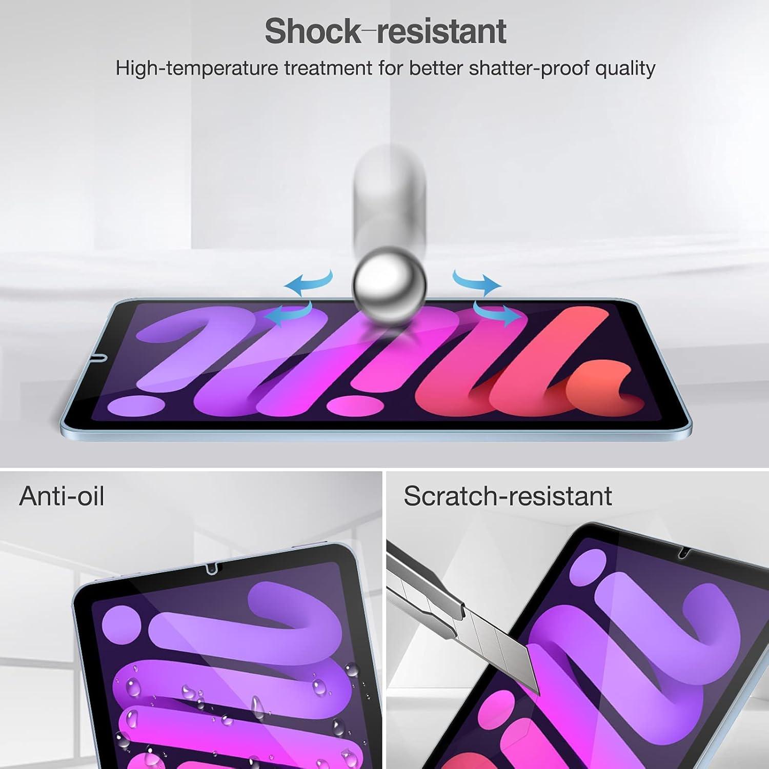 image:imageProCase 2 Pack Screen Protector for iPad Mini 7 A17 Pro 2024 amp Mini 6 2021 83 inch Tempered Glass for iPad Mini 7th6th Generation A2993 A2995 A2996 Case Friendly Clear2 Pack