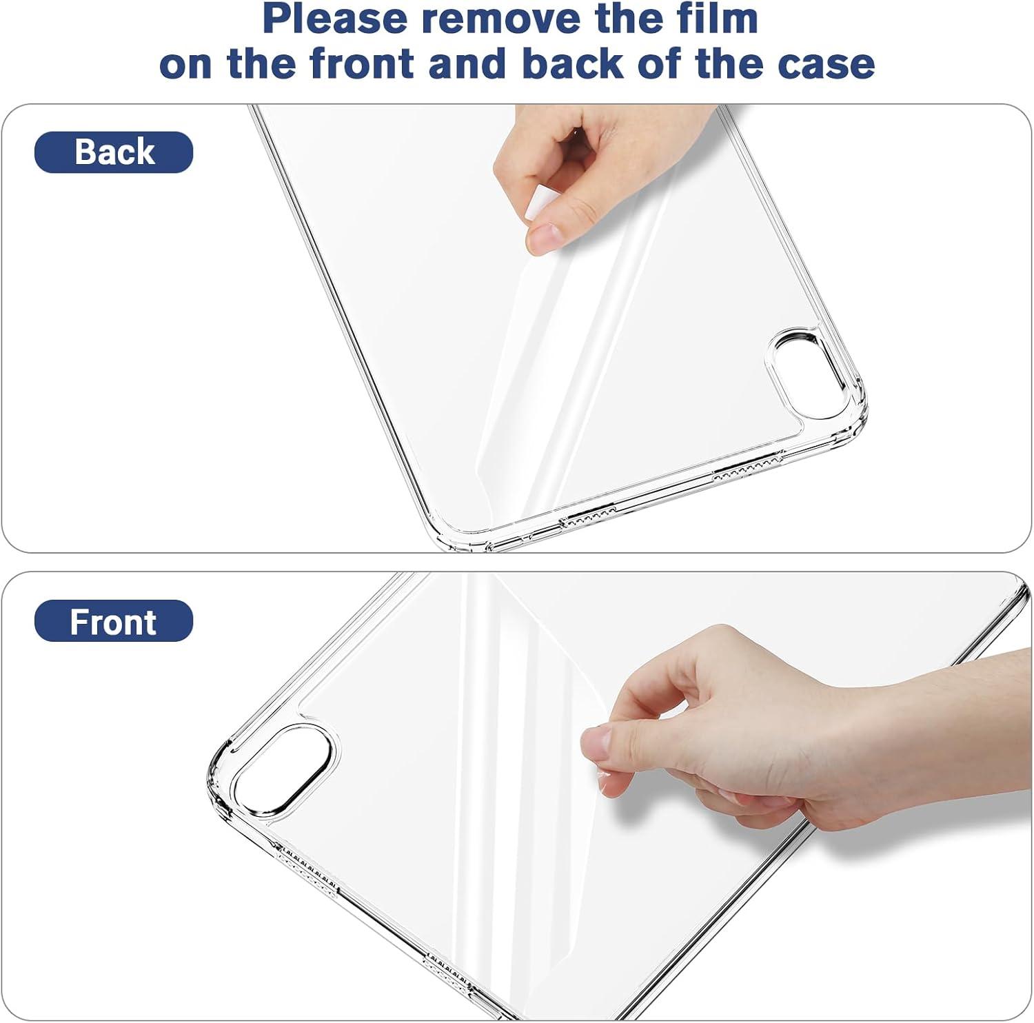 image:imageProCase Clear Case for iPad mini 7thA17 Pro 2024 Mini 6th Generation 83 2021 Slim Light Transparent AntiYellow Back Cover for iPad mini 7 6 83 Inch CleargreyClear