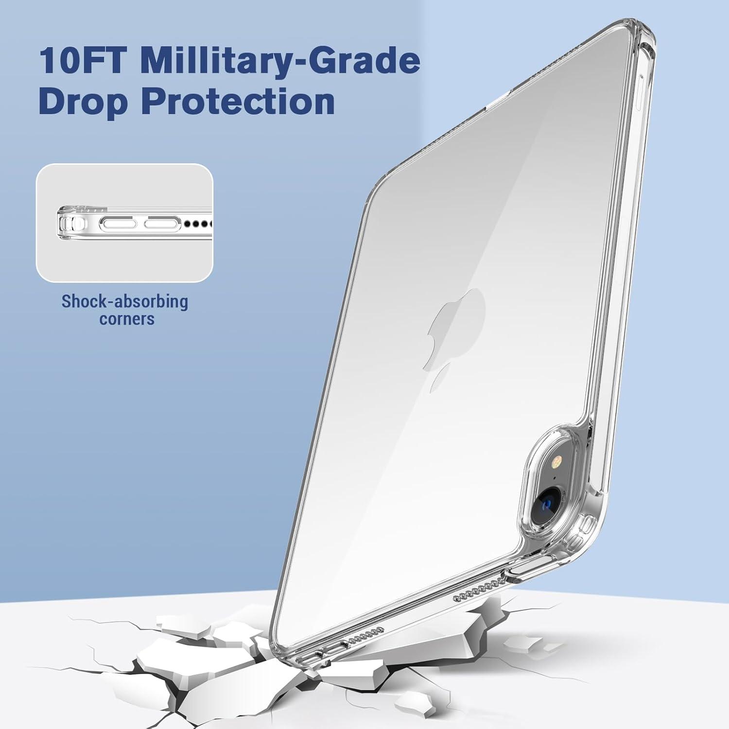 image:imageProCase Clear Case for iPad mini 7thA17 Pro 2024 Mini 6th Generation 83 2021 Slim Light Transparent AntiYellow Back Cover for iPad mini 7 6 83 Inch CleargreyClear