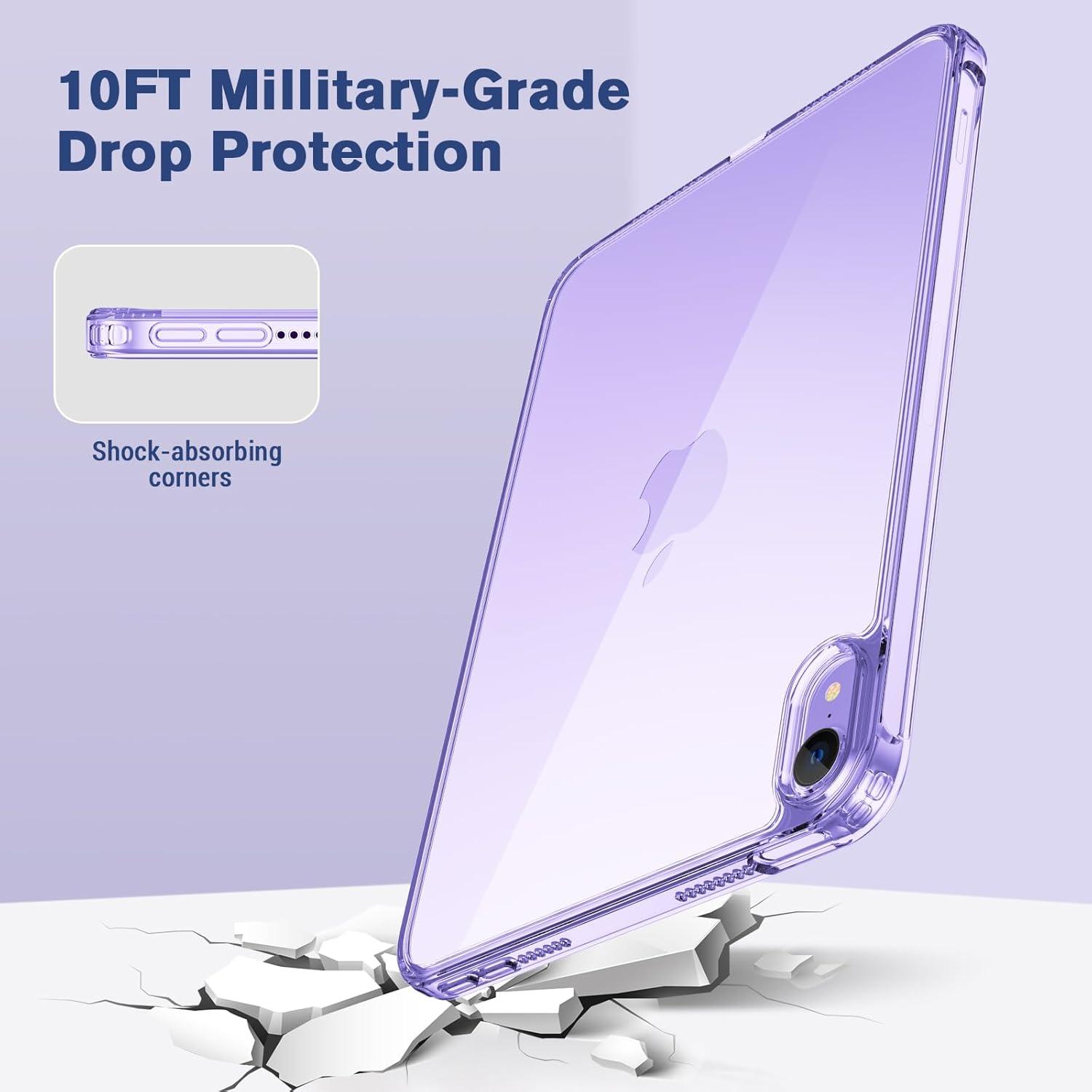image:imageProCase Clear Case for iPad mini 7thA17 Pro 2024 Mini 6th Generation 83 2021 Slim Light Transparent AntiYellow Back Cover for iPad mini 7 6 83 Inch CleargreyClearpurple
