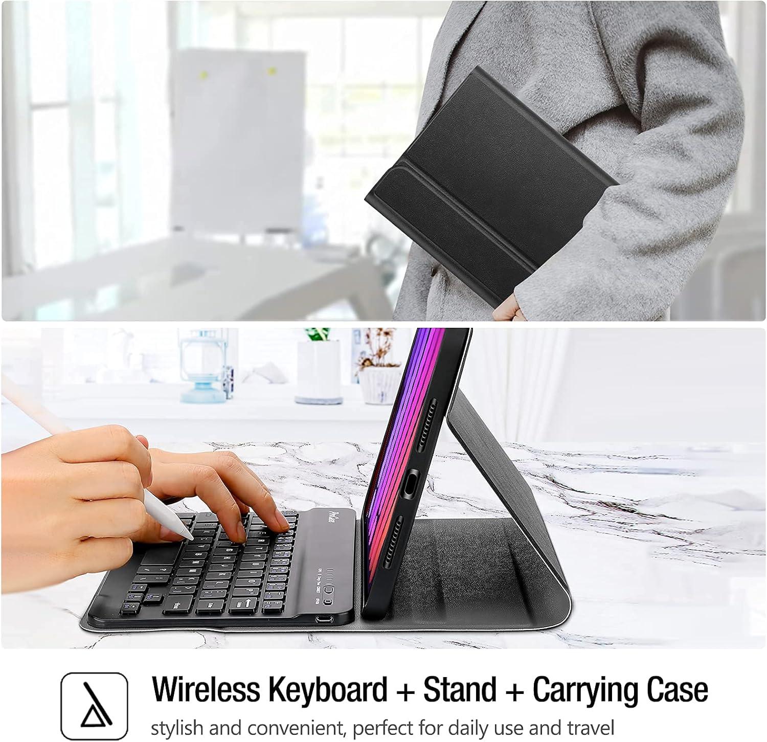 image:imageProCase Keyboard Case for iPad mini 7 A17 Pro 2024 iPad mini 6 2021 Detachable Wireless Keyboard Protective Cover Cases for 83 Inch iPad mini 7th 6th Generation Gen Keyboard Case Black