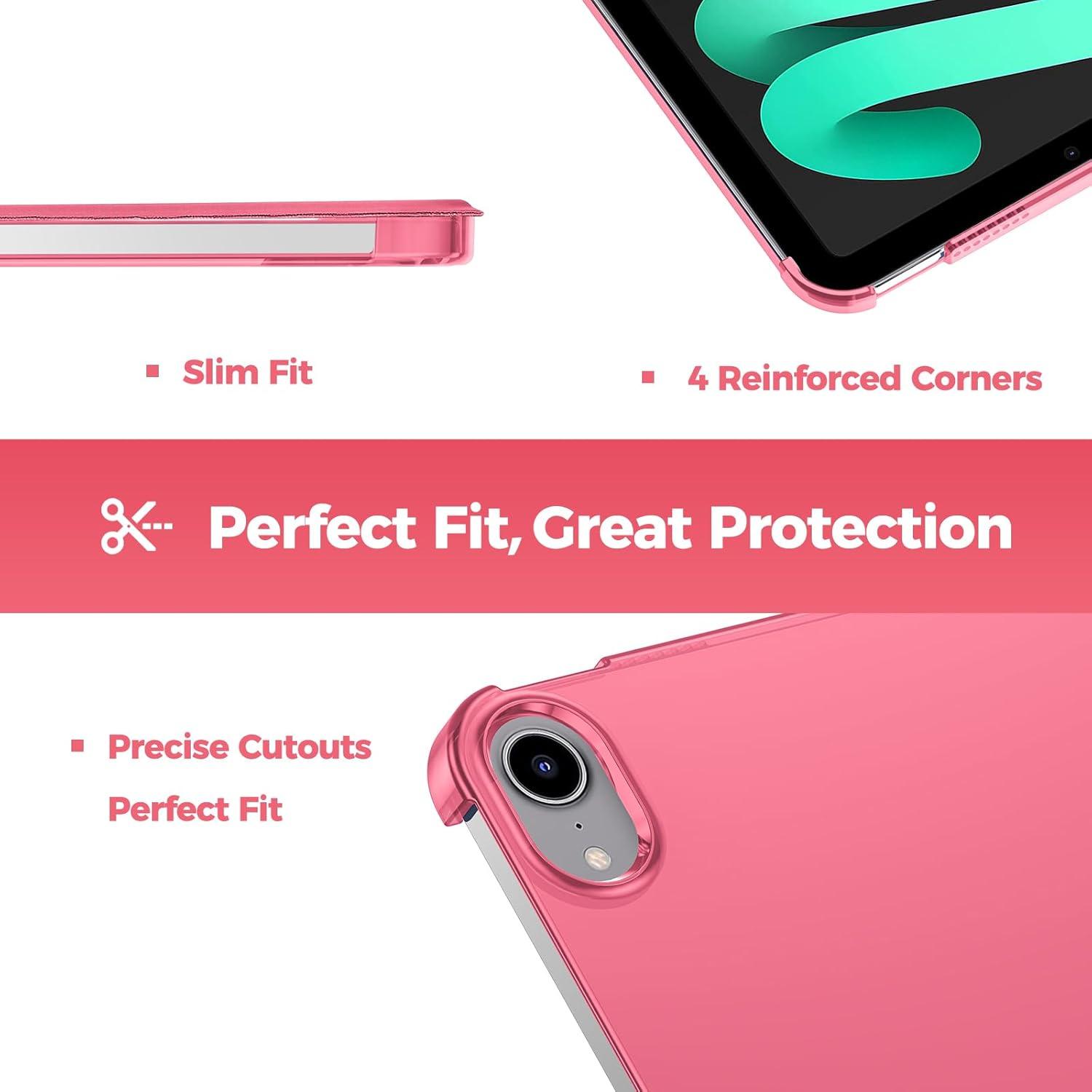 image:imageProCase Smart Case for iPad mini 7 A17 Pro 2024iPad Mini 6 2021 83 Inch iPad mini 7th6th Gen Case Hard Back Cover for iPad mini 83 7th Gen A2995A2996A29936th Gen A2567 A2568 A2569 NavyMelonpink