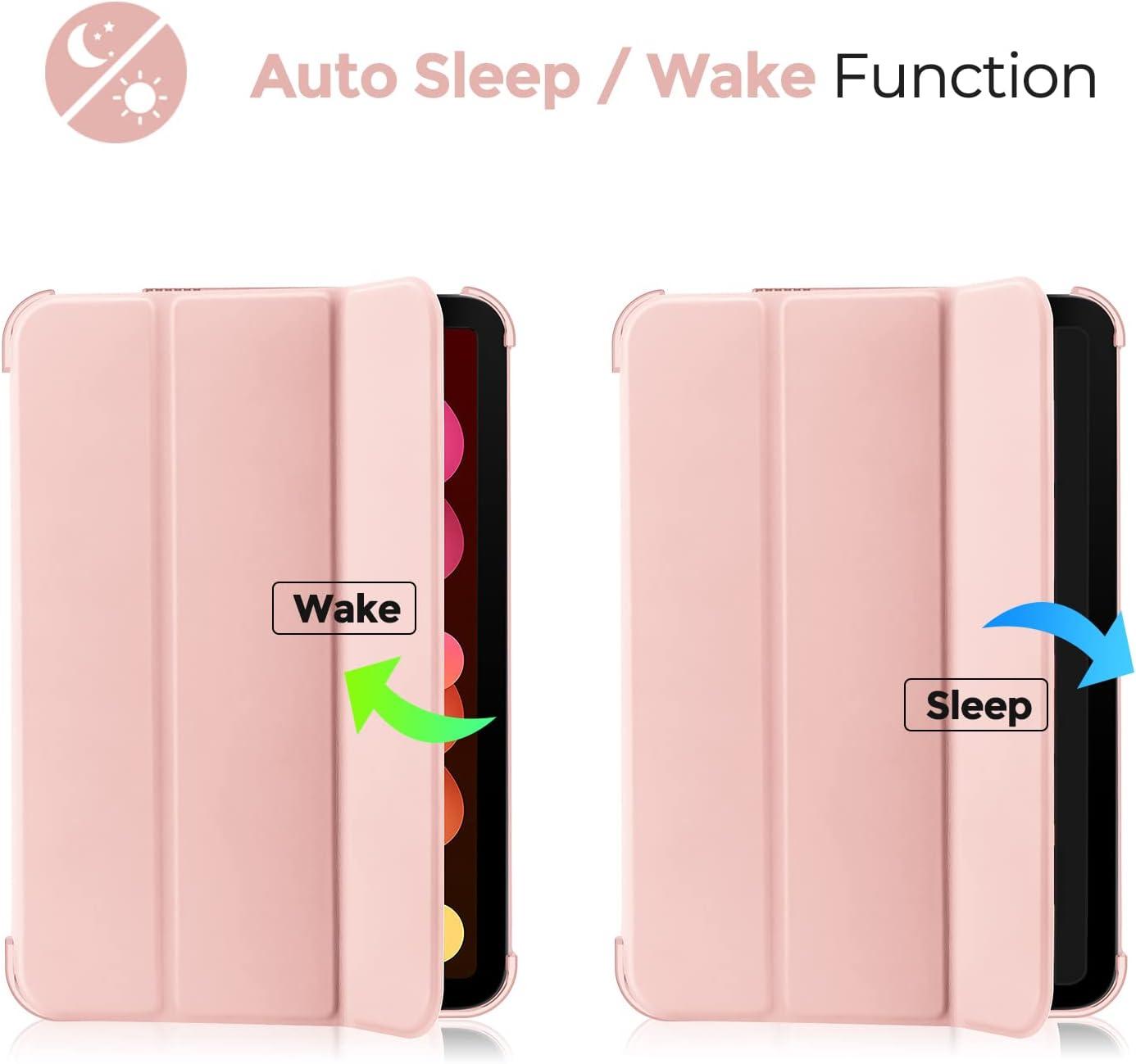 image:imageProCase Smart Case for iPad mini 7 A17 Pro 2024iPad Mini 6 2021 83 Inch iPad mini 7th6th Gen Case Hard Back Cover for iPad mini 83 7th Gen A2995A2996A29936th Gen A2567 A2568 A2569 NavyPink