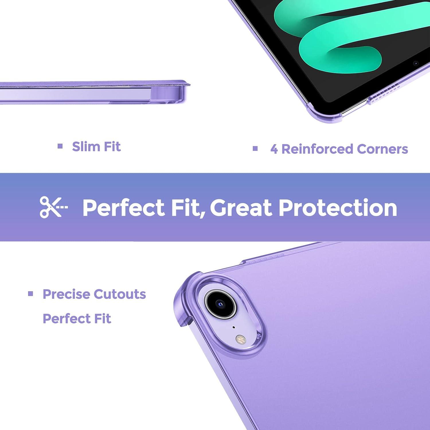 image:imageProCase Smart Case for iPad mini 7 A17 Pro 2024iPad Mini 6 2021 83 Inch iPad mini 7th6th Gen Case Hard Back Cover for iPad mini 83 7th Gen A2995A2996A29936th Gen A2567 A2568 A2569 NavyPurple