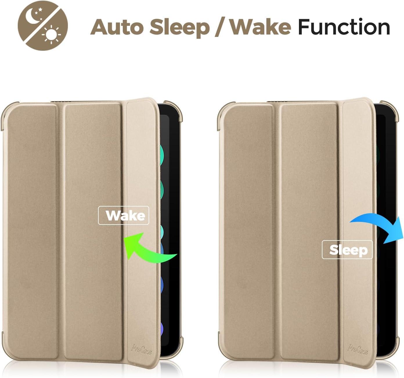 image:imageProCase Smart Case for iPad mini 7 A17 Pro 2024iPad Mini 6 2021 83 Inch iPad mini 7th6th Gen Case Hard Back Cover for iPad mini 83 7th Gen A2995A2996A29936th Gen A2567 A2568 A2569 NavyStarlight